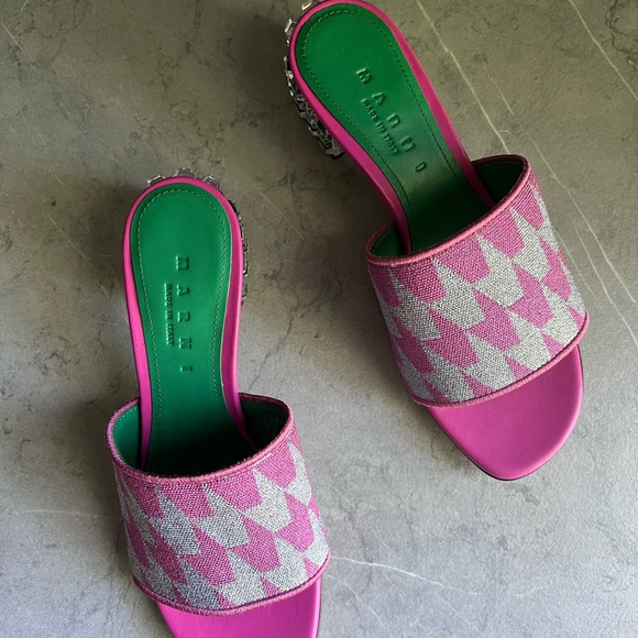 Marni Jacquard Lurex Sandal 36 - Picture 2 of 5